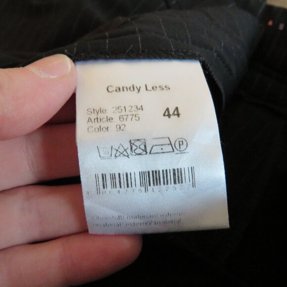 RAFFAELLO ROSSI Candy Pants in Black Pinstripe Travel Lounge Athleisure Sz 14 - Picture 14 of 14